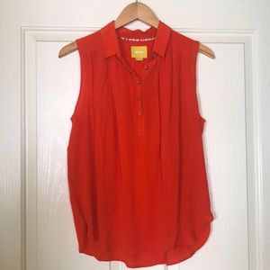Anthropologie Silk Sleeveless Blouse